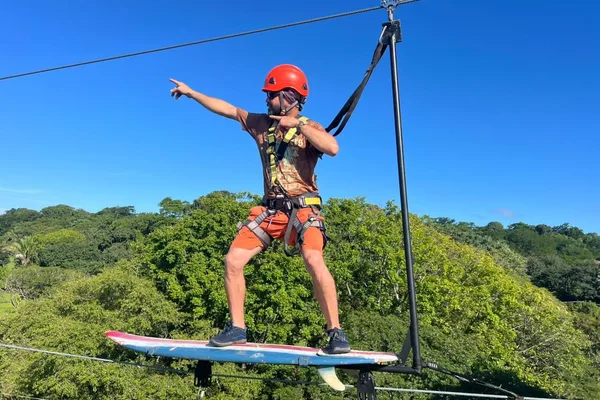 Tirolesa en Nosara