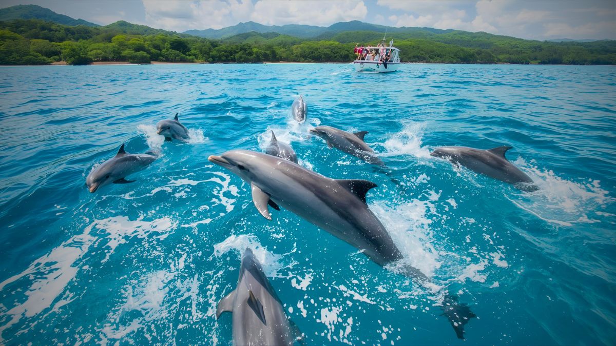 Excursió en vaixell per veure dofins des de Manzanillo