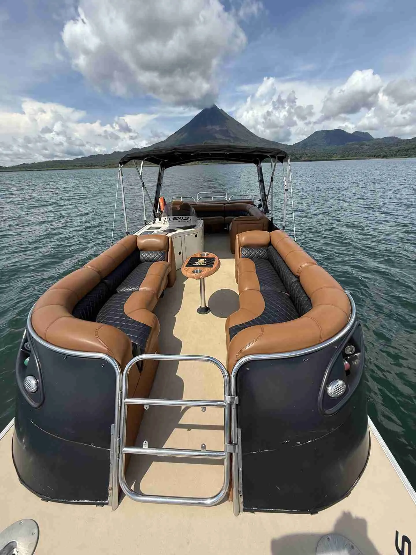 Lake Arenal Premium Pontoon Cruise with Gourmet Board